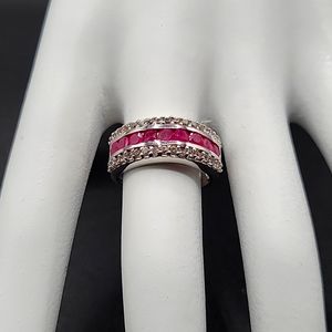 Ruby Ring in Sterling Silver
